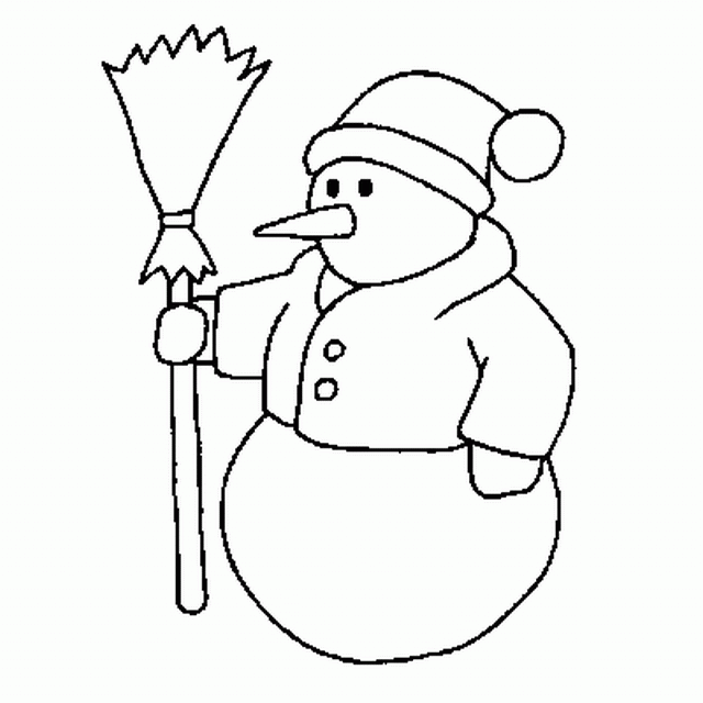 Bałwany kolorowanki